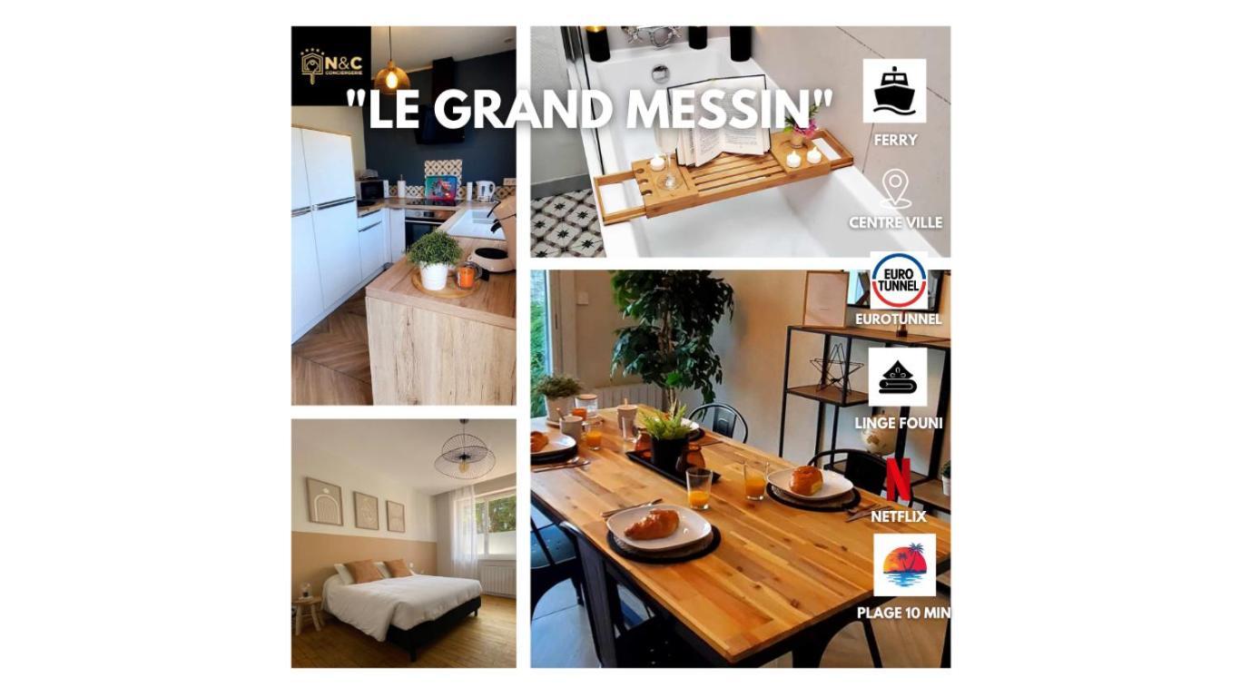 Le Grand Messin - Calais Nord -Cour - Plage - Ferry - Eurotunnel Esterno foto